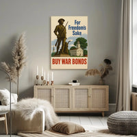 Colonial Soldier War Bonds Historical Propaganda Poster PosterGoat