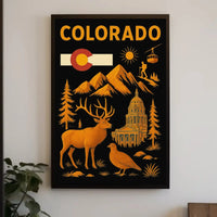 Colorado Adventure Awaits Retro Travel Poster PosterGoat