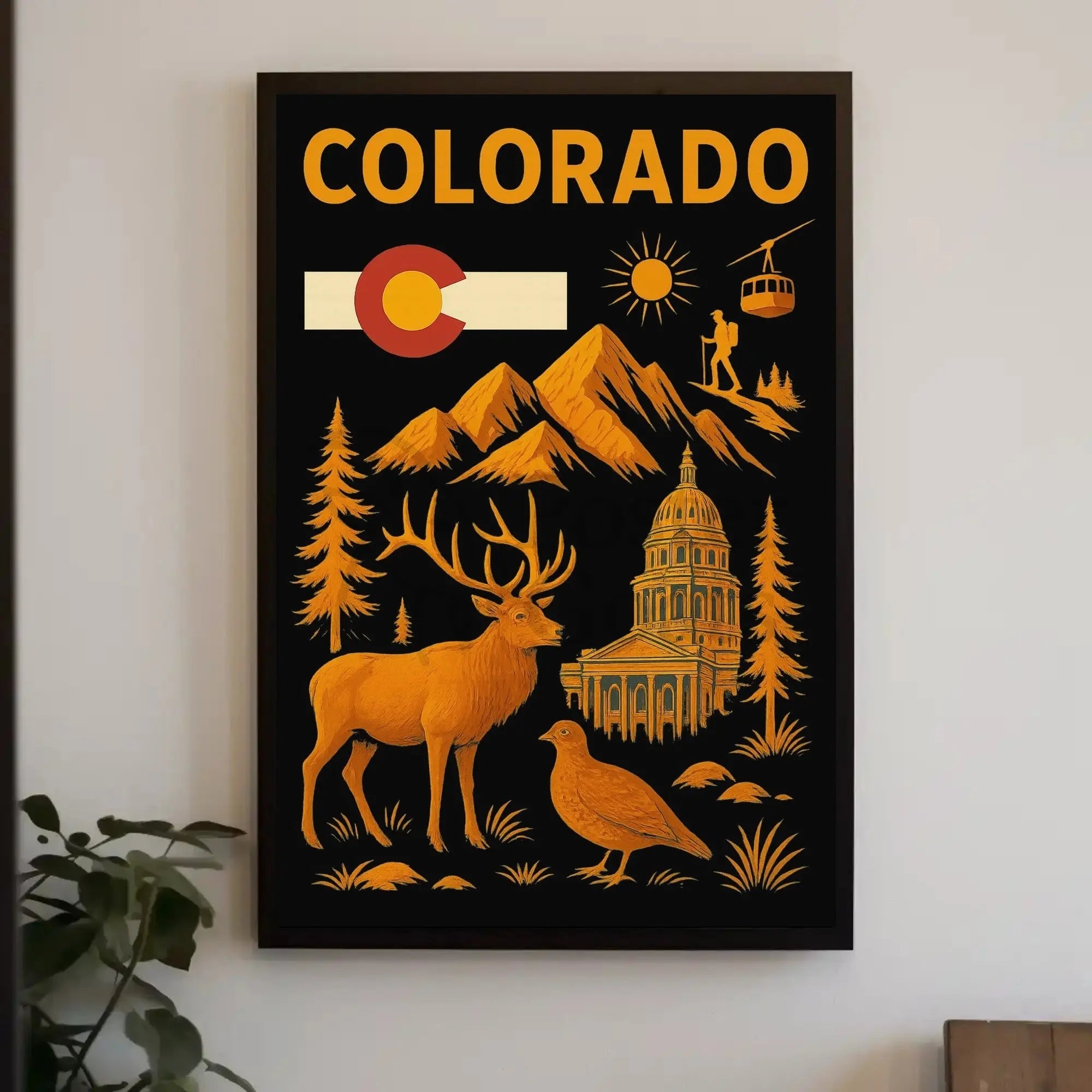 Colorado Adventure Awaits Retro Travel Poster PosterGoat