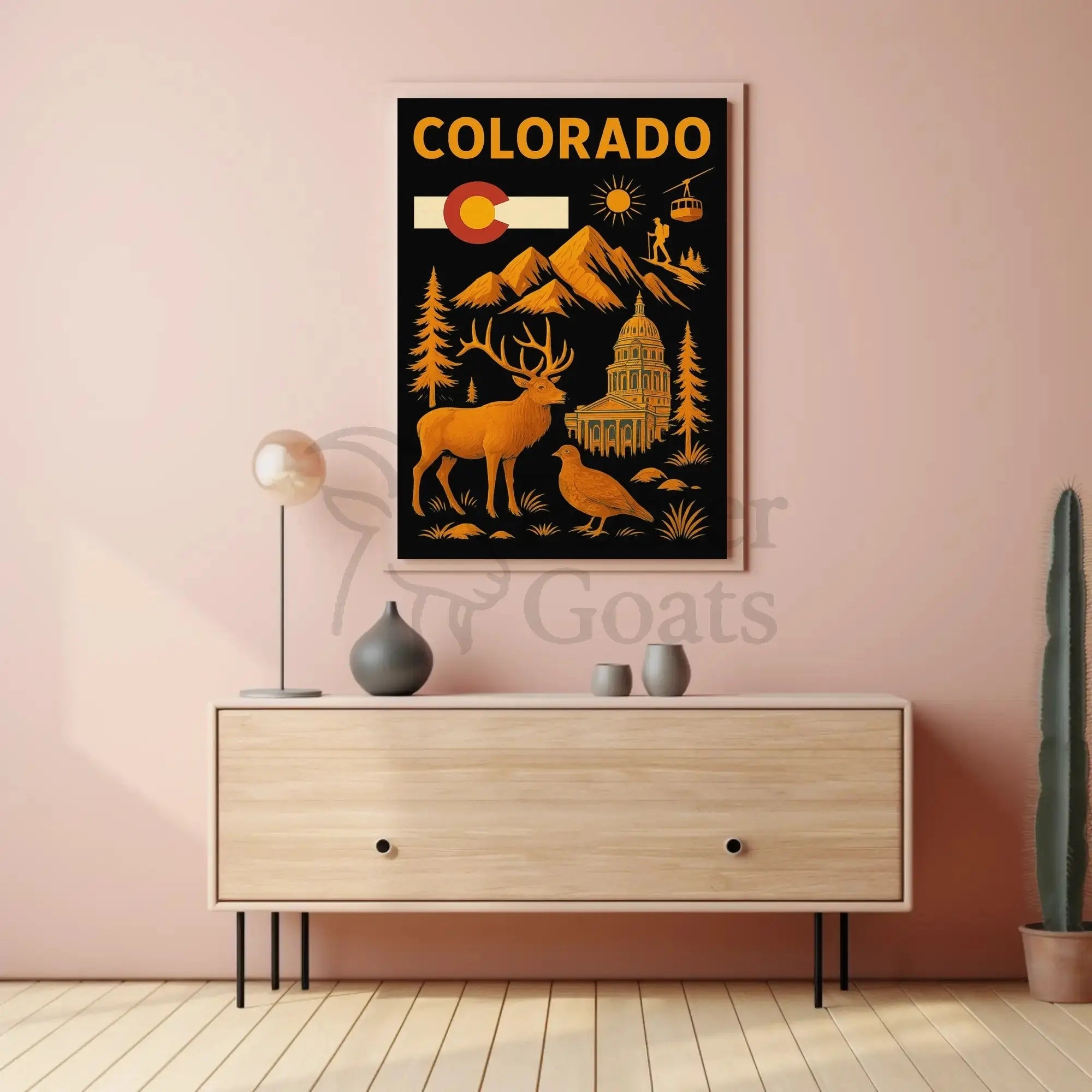 Colorado Adventure Awaits Retro Travel Poster PosterGoat