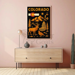 Colorado Adventure Awaits Retro Travel Poster PosterGoat
