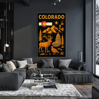 Colorado Adventure Awaits Retro Travel Poster PosterGoat