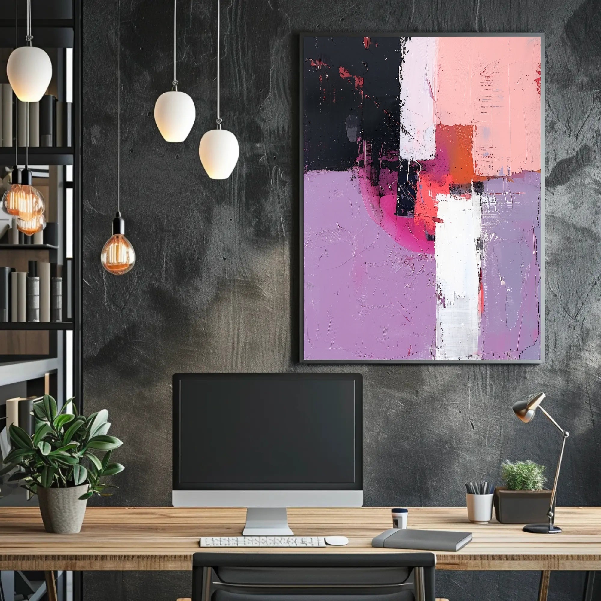 Colorful Abstract Art Print for Artistic Expression Poster PosterGoat