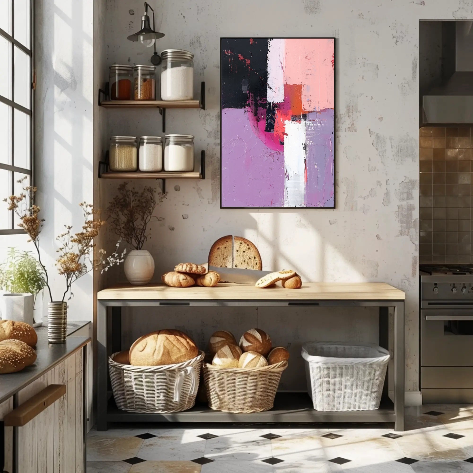 Colorful Abstract Art Print for Artistic Expression Poster PosterGoat