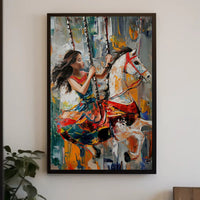 Colorful Carousel Delight: Abstract or Artistic Poster PosterGoat