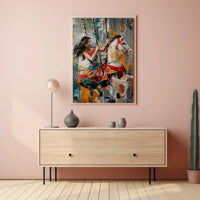 Colorful Carousel Delight: Abstract or Artistic Poster PosterGoat