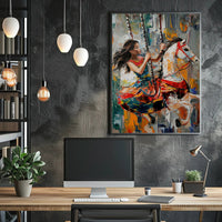 Colorful Carousel Delight: Abstract or Artistic Poster PosterGoat