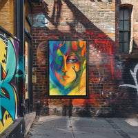 Colorful Fusion of Nature and Humanity Abstract or Artistic Poster PosterGoat
