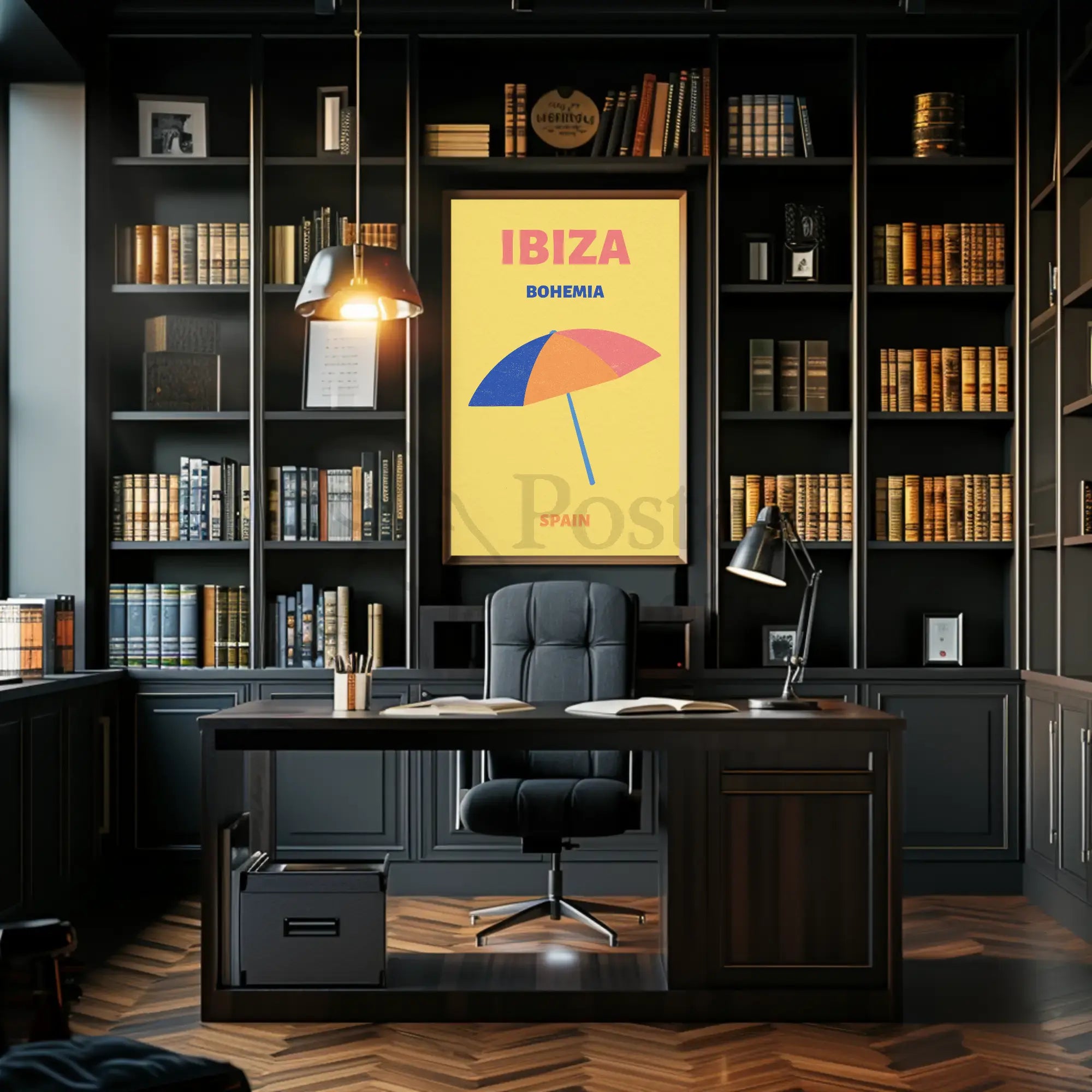 Colorful Ibiza Beach Vibes Summer Travel Poster PosterGoat