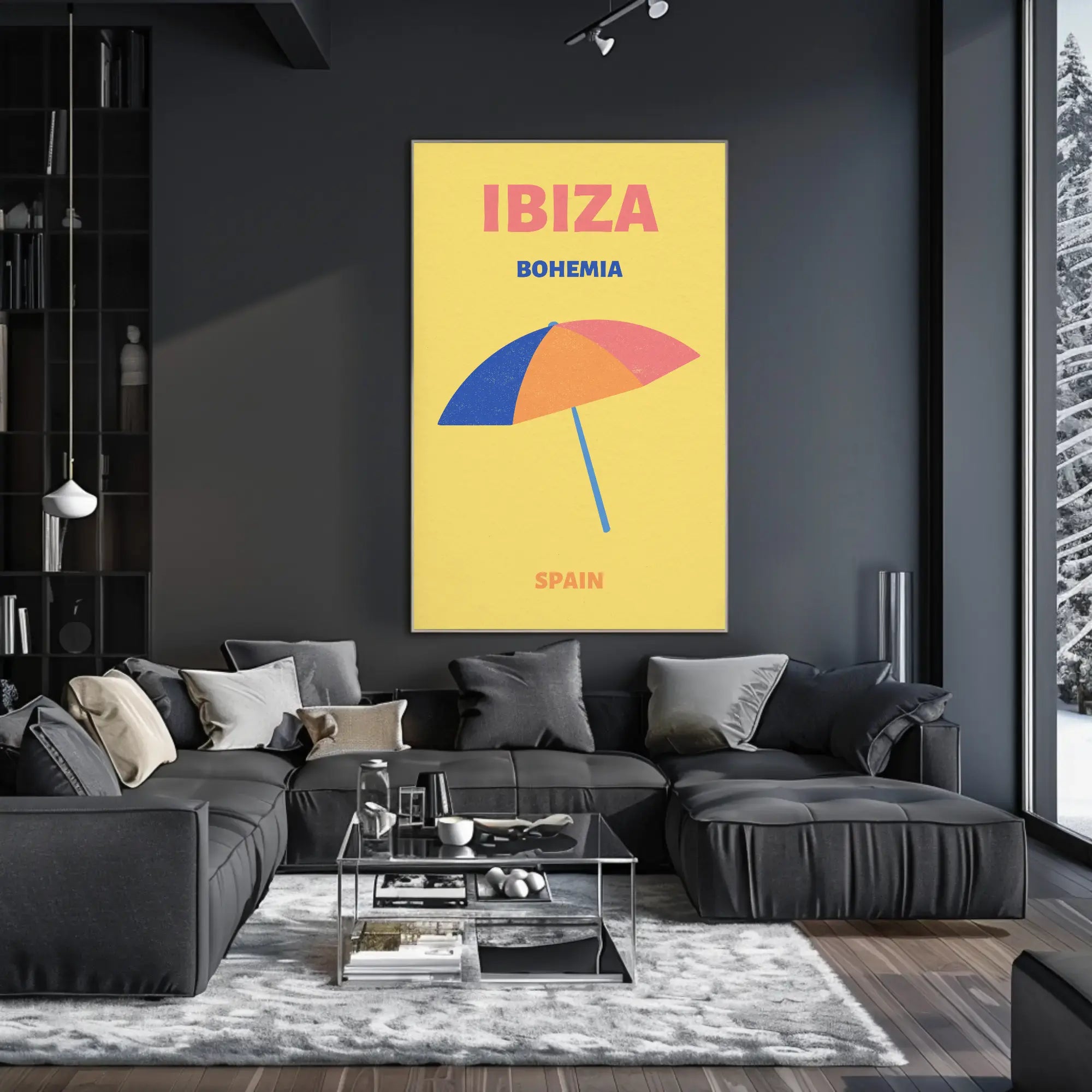 Colorful Ibiza Beach Vibes Summer Travel Poster PosterGoat