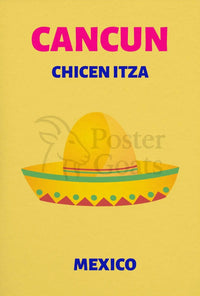 Colorful Mexican Getaway Travel Poster PosterGoat
