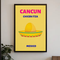 Colorful Mexican Getaway Travel Poster PosterGoat