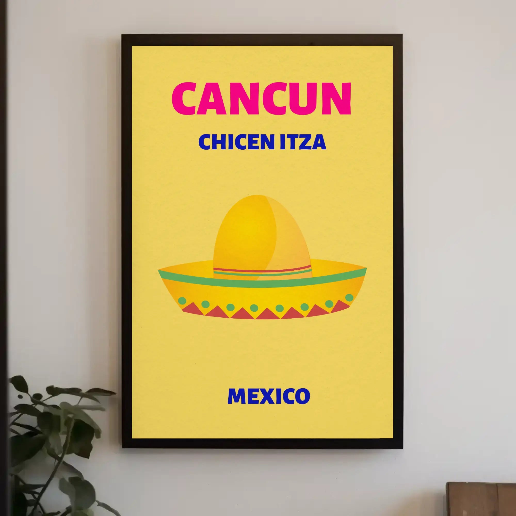 Colorful Mexican Getaway Travel Poster PosterGoat