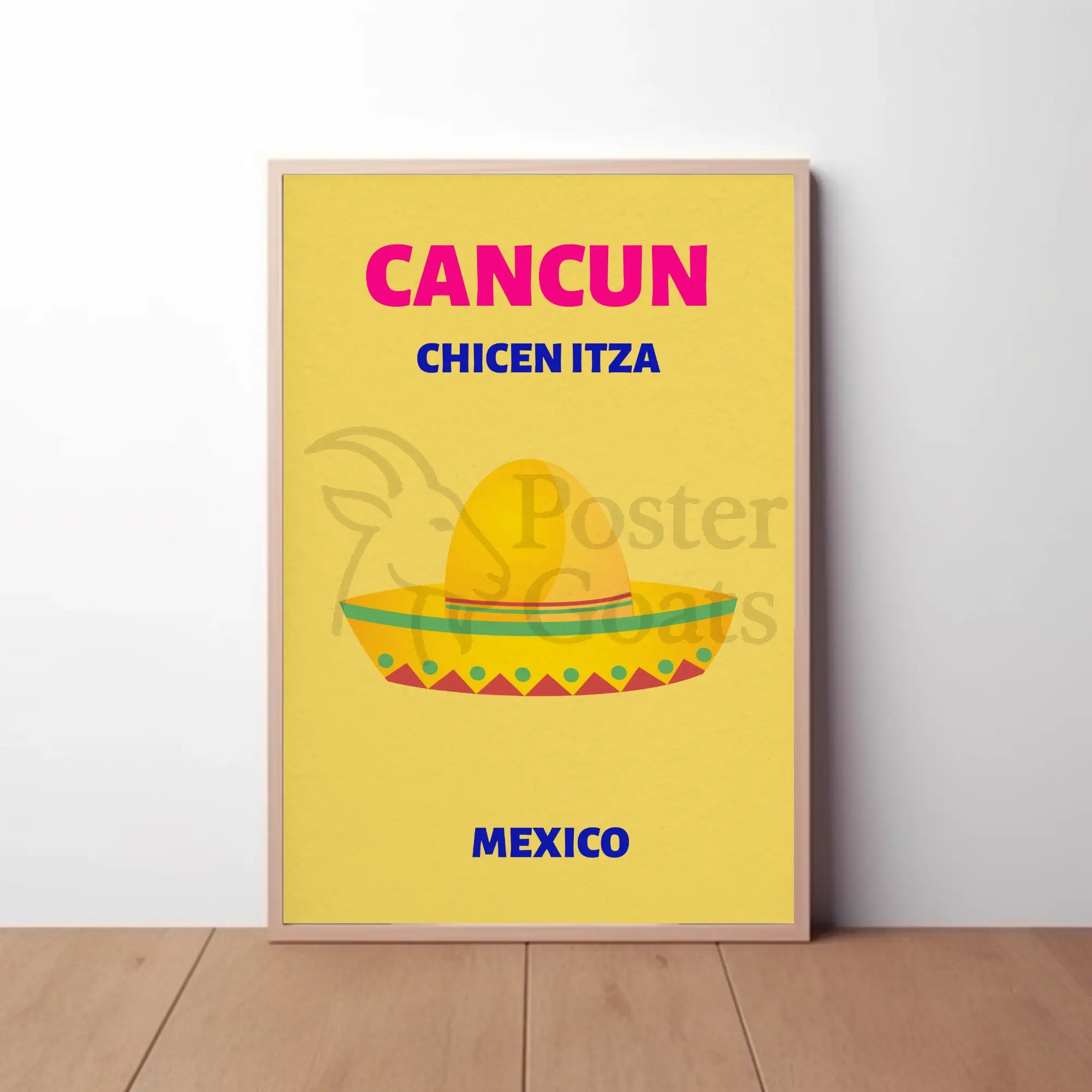 Colorful Mexican Getaway Travel Poster PosterGoat