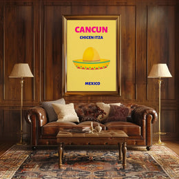 Colorful Mexican Getaway Travel Poster PosterGoat