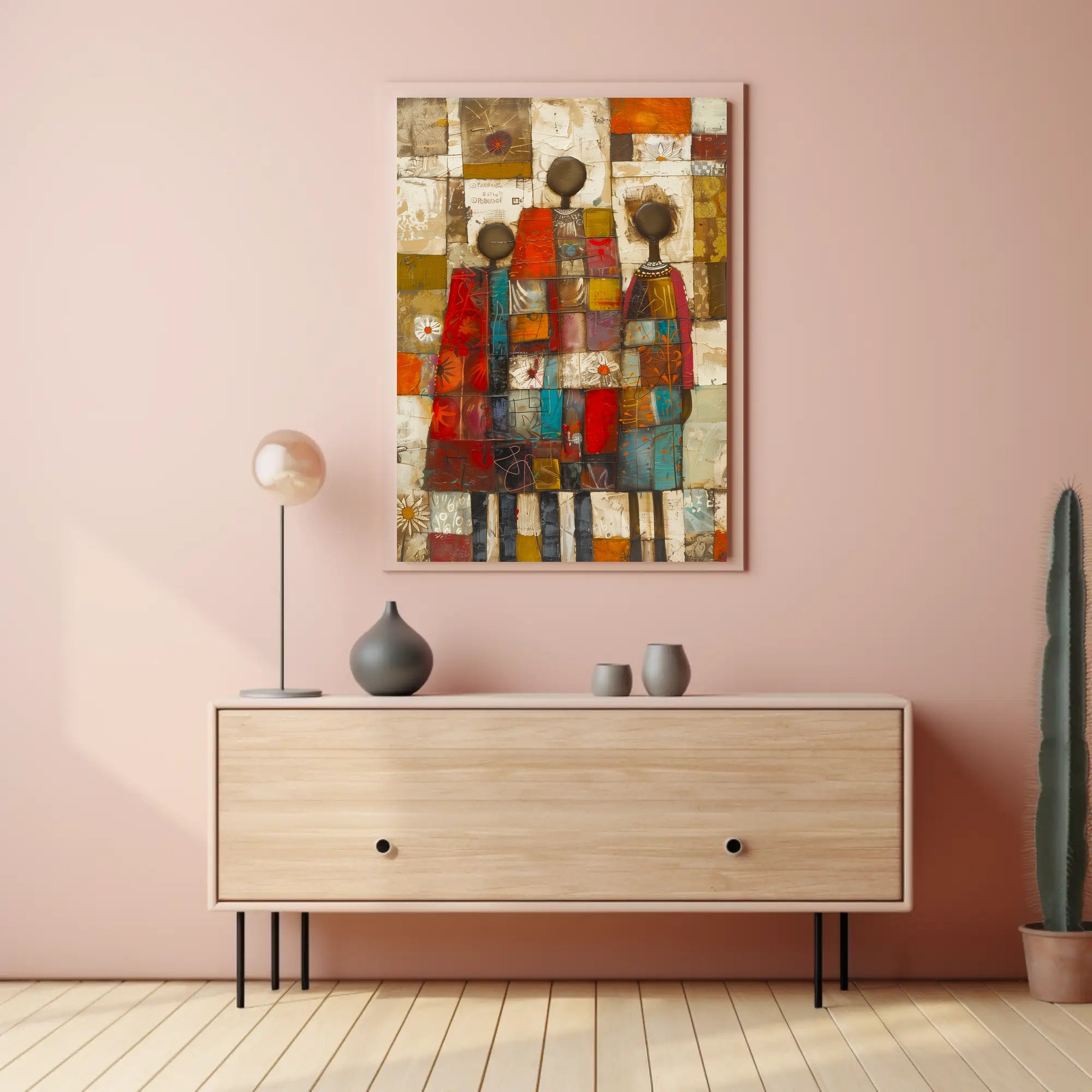 Colorful Unity Abstract Art Print for Artistic Poster PosterGoat