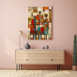 Colorful Unity Abstract Art Print for Artistic Poster PosterGoat