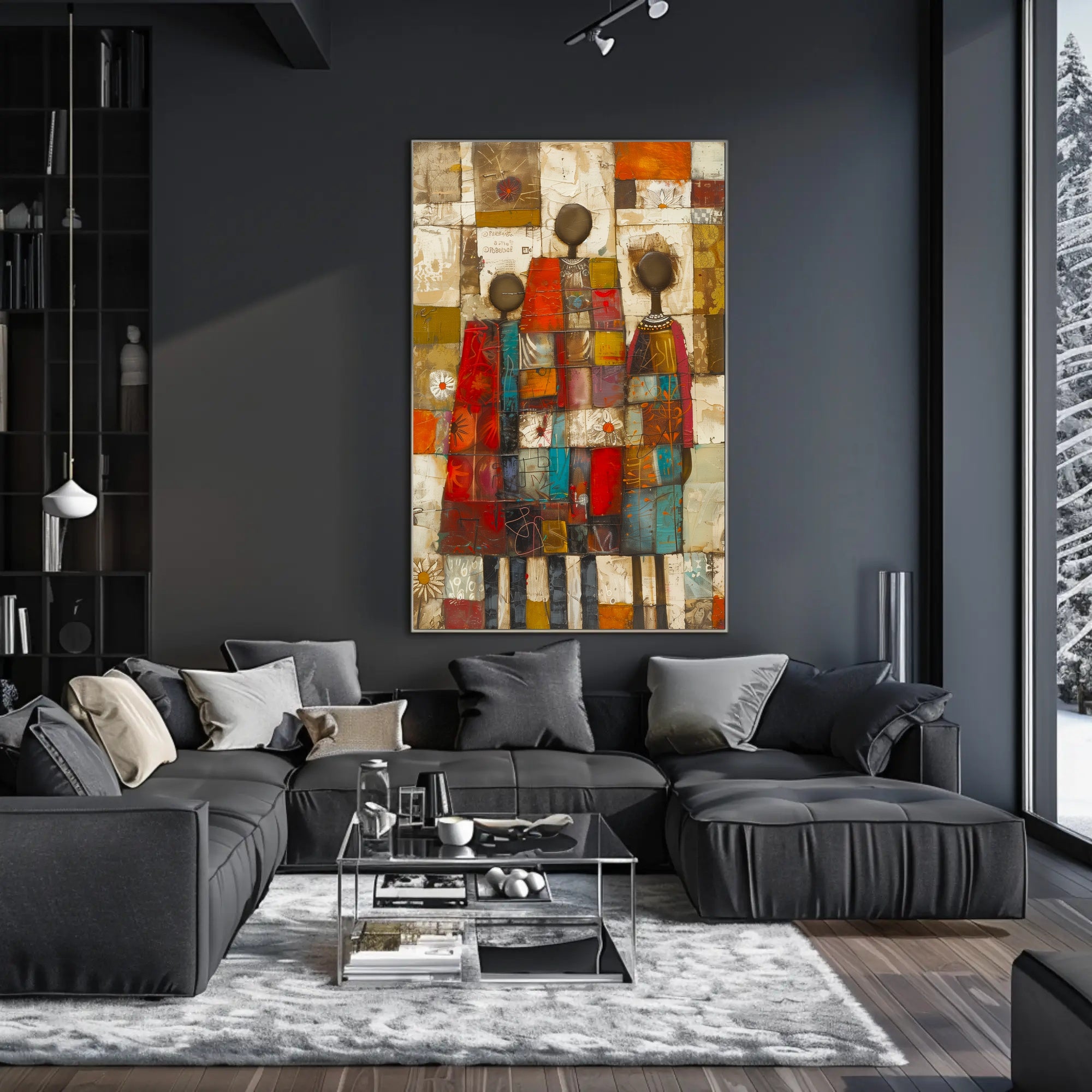 Colorful Unity Abstract Art Print for Artistic Poster PosterGoat