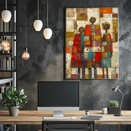 Colorful Unity Abstract Art Print for Artistic Poster PosterGoat