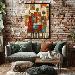 Colorful Unity Abstract Art Print for Artistic Poster PosterGoat