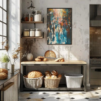 Colorful Urban Energy Street Scene Artistic Poster PosterGoat