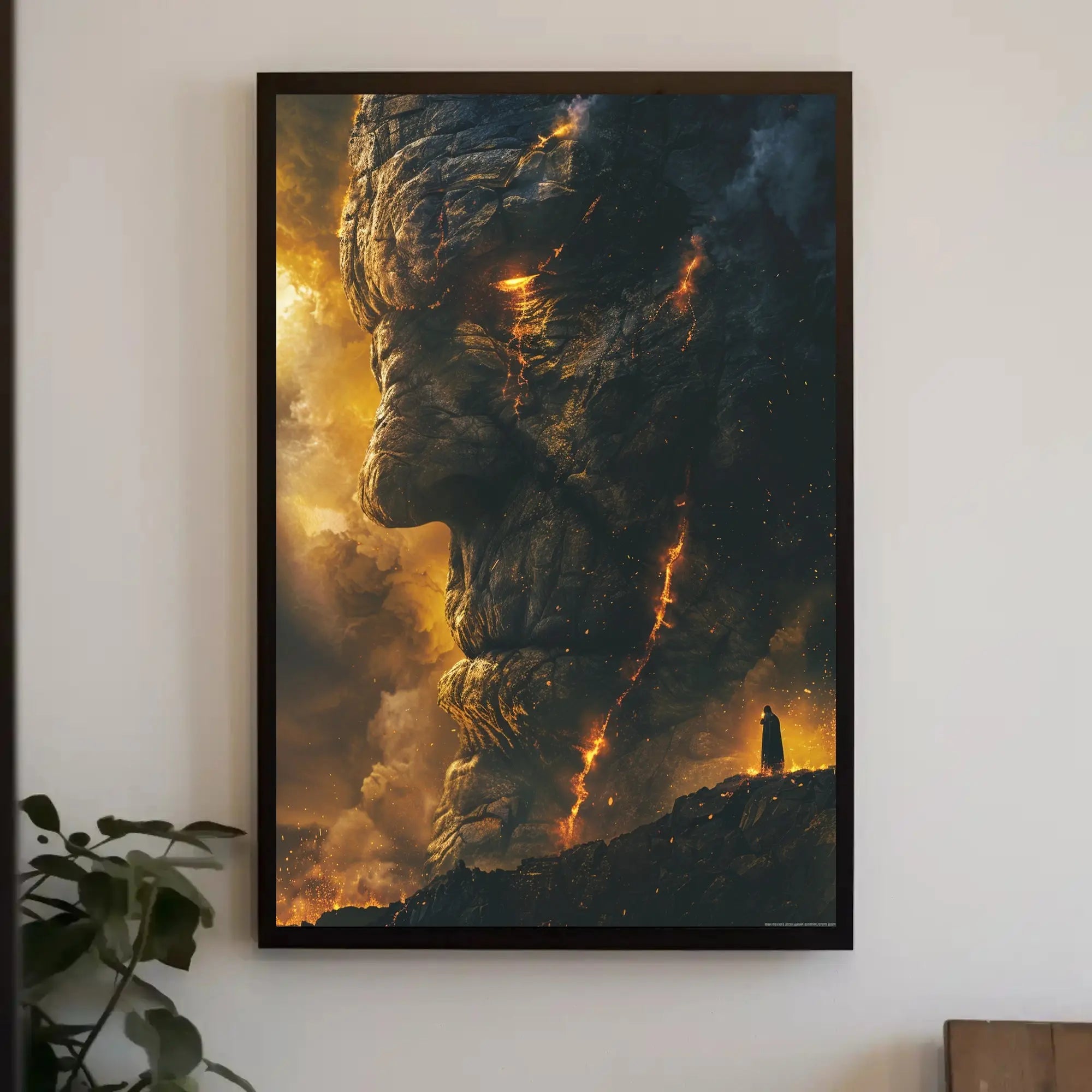 Colossal Mythical Confrontation Fantasy World Poster PosterGoat
