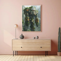 Colossal Robot Overlooking Nature Futuristic Sci-Fi Poster PosterGoat