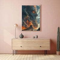 Colossal Titan Eruption Fantasy Adventure Artistic Poster PosterGoat
