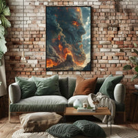 Colossal Titan Eruption Fantasy Adventure Artistic Poster PosterGoat