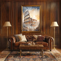 Colosseum Dreamscape in Watercolor Artistic Poster PosterGoat