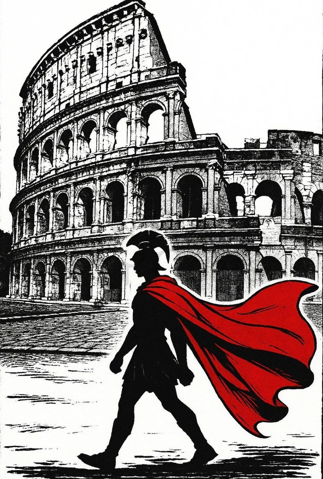Colosseum Glory: Ancient Rome Heritage Poster PosterGoat