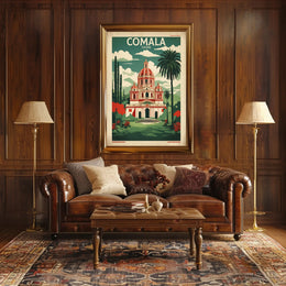 Comala Colima Vintage Travel Poster PosterGoat