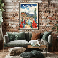 Comitán Chiapas Vintage Travel Art Poster PosterGoat