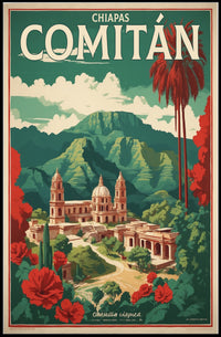 Comitan Landscape Travel Art Print Travel Poster PosterGoat