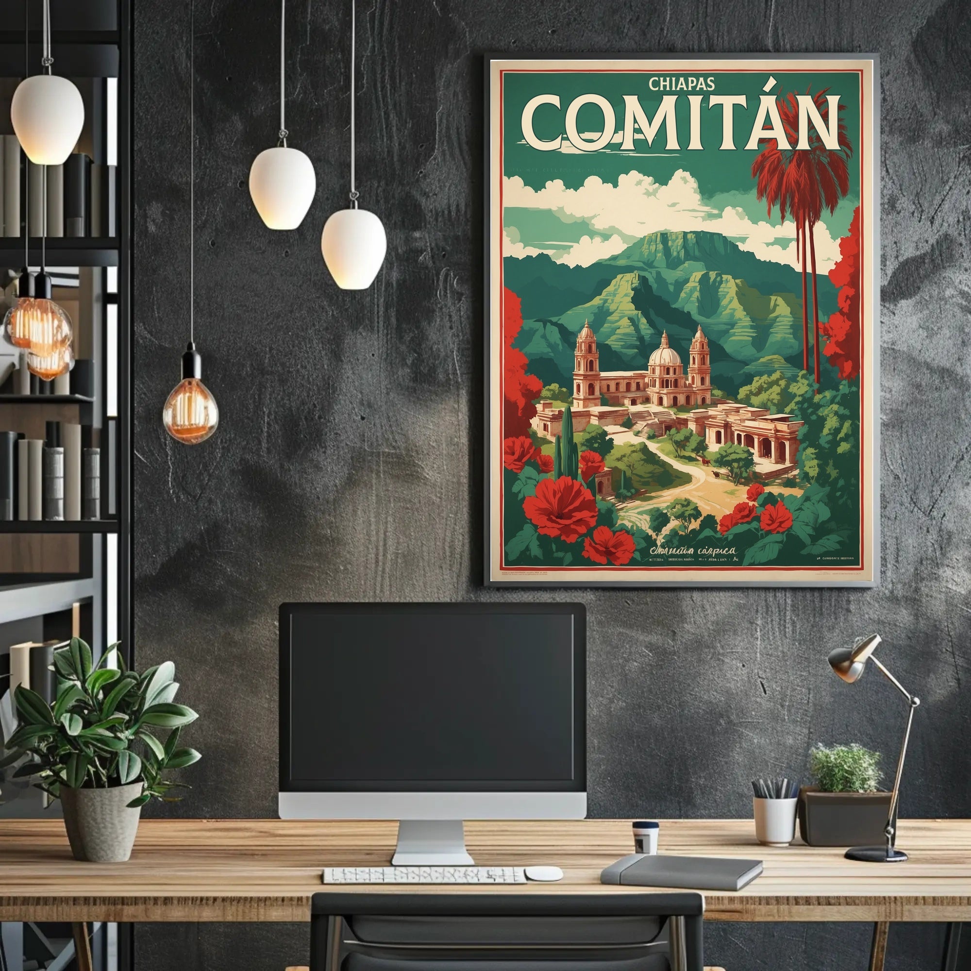 Comitan Landscape Travel Art Print Travel Poster PosterGoat