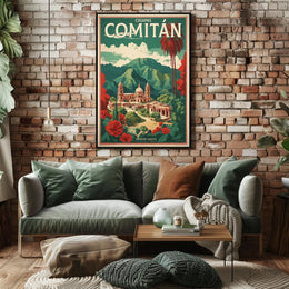 Comitan Landscape Travel Art Print Travel Poster PosterGoat