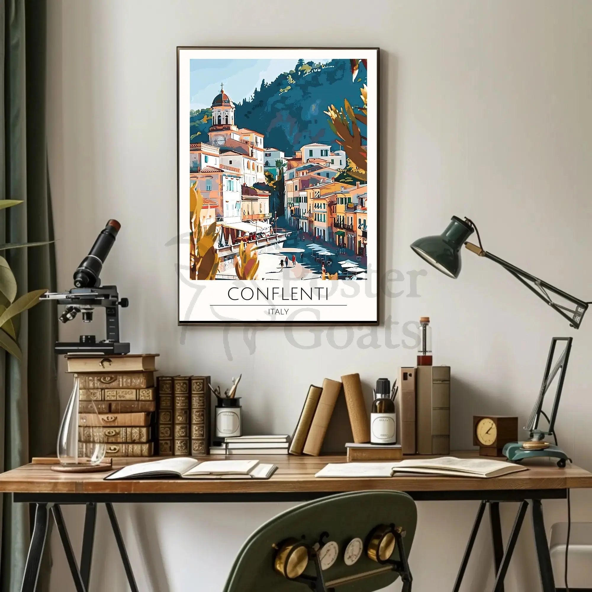 Conflenti Italy Mediterranean Poster PosterGoat