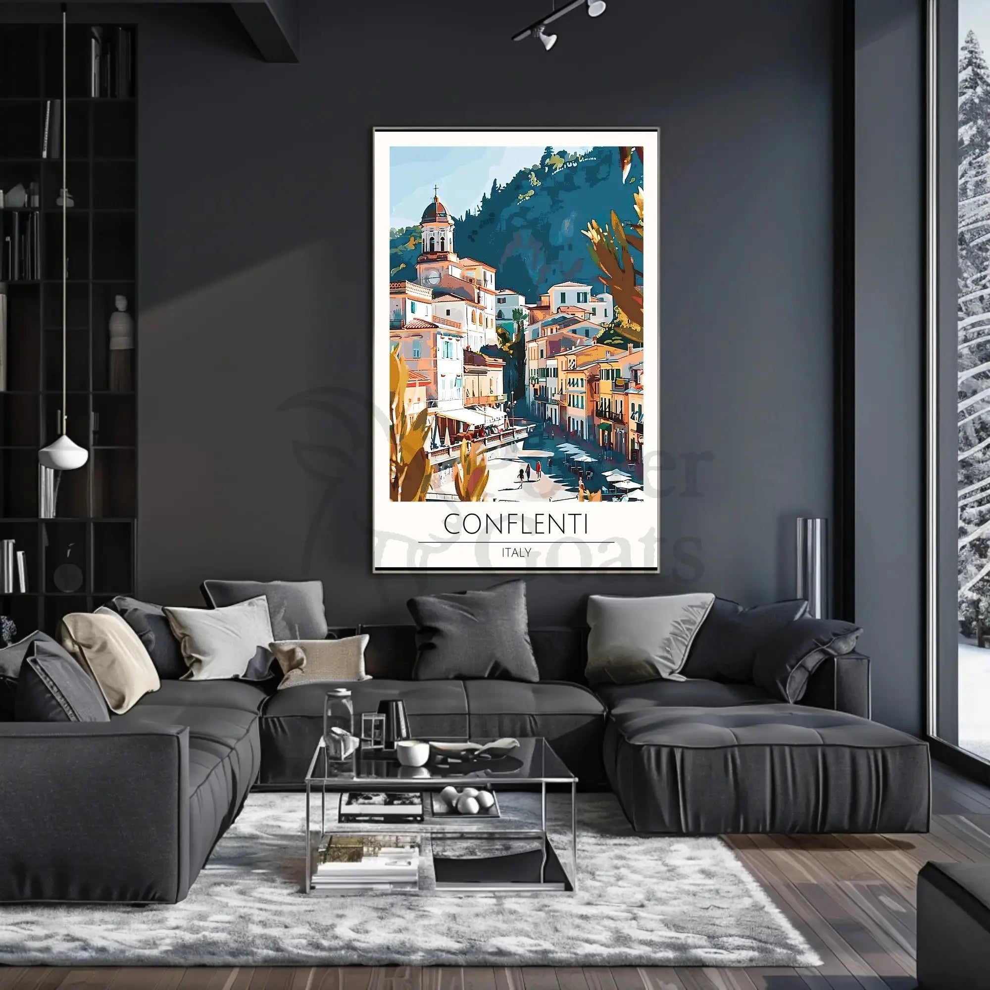 Conflenti Italy Mediterranean Poster PosterGoat