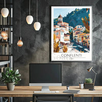 Conflenti Italy Mediterranean Poster PosterGoat