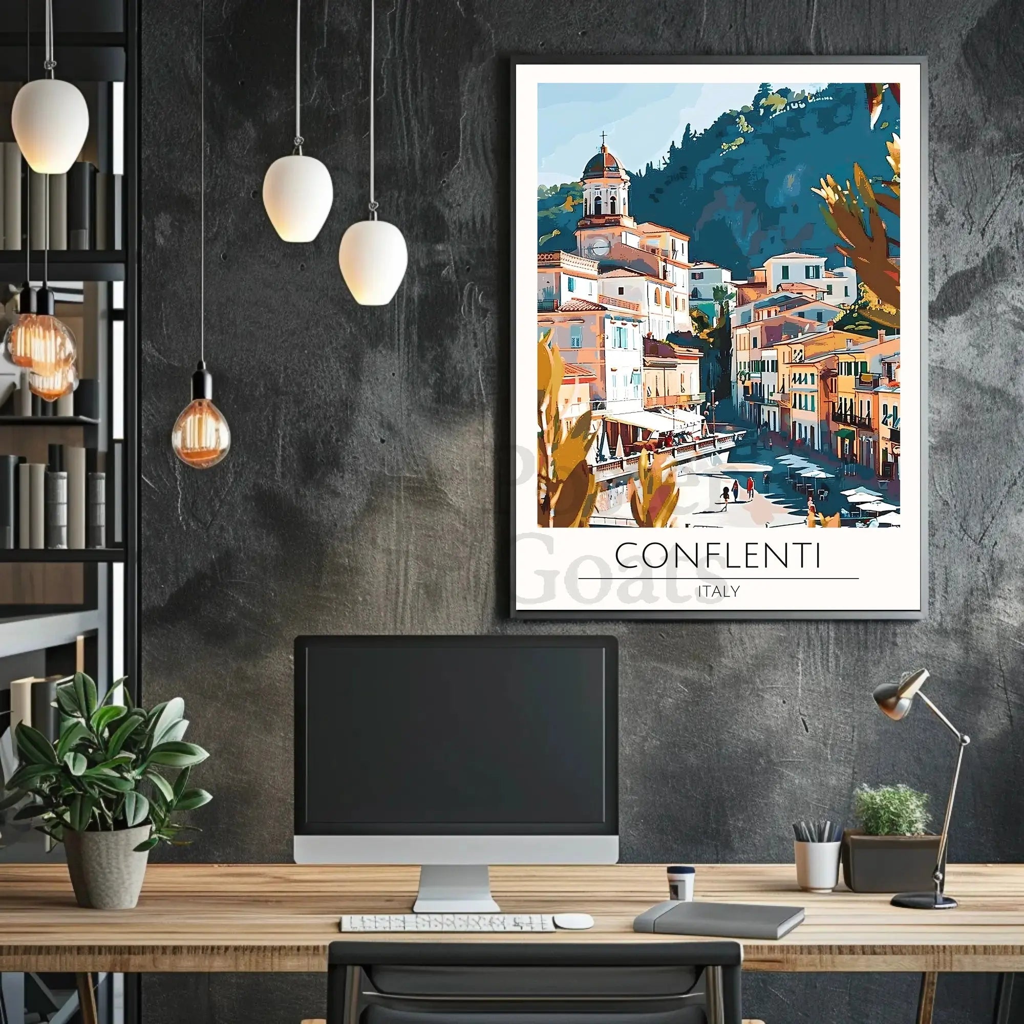Conflenti Italy Mediterranean Poster PosterGoat