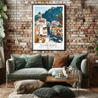 Conflenti Italy Mediterranean Poster PosterGoat