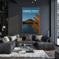 Connecticut Autumn Serenity Scenic Travel Poster PosterGoat