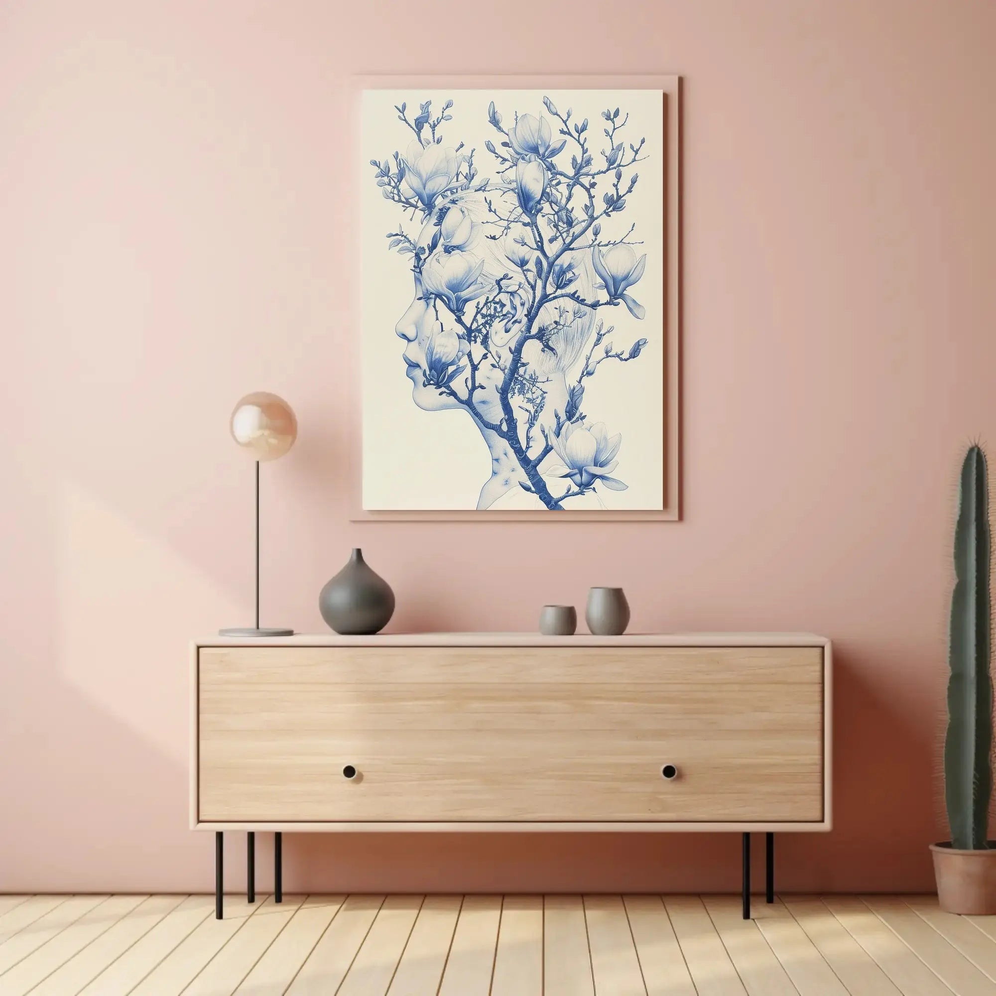 Connection of Humanity and Nature in Artistic Poster PosterGoat
