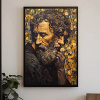 Contemplative Expression Timeless Introspection Artistic Poster PosterGoat