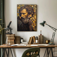 Contemplative Expression Timeless Introspection Artistic Poster PosterGoat
