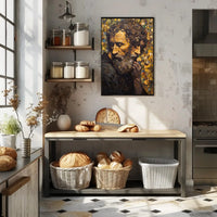 Contemplative Expression Timeless Introspection Artistic Poster PosterGoat