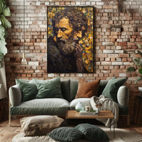 Contemplative Expression Timeless Introspection Artistic Poster PosterGoat