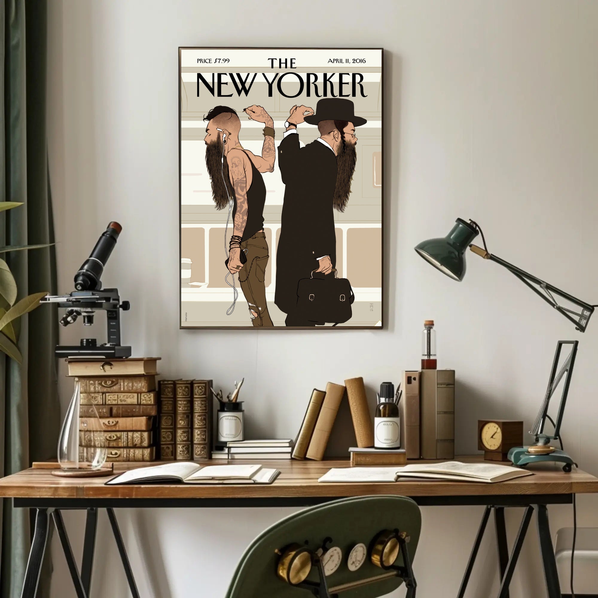 Contemporary and Traditional Style Fusion Artistic Poster PosterGoat