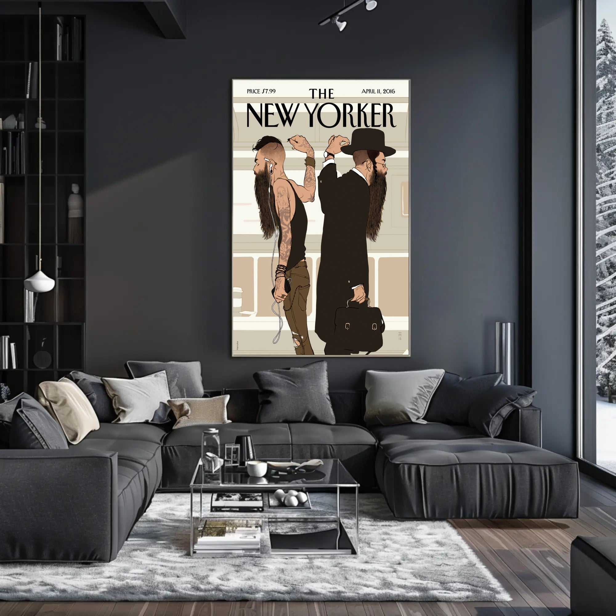 Contemporary and Traditional Style Fusion Artistic Poster PosterGoat