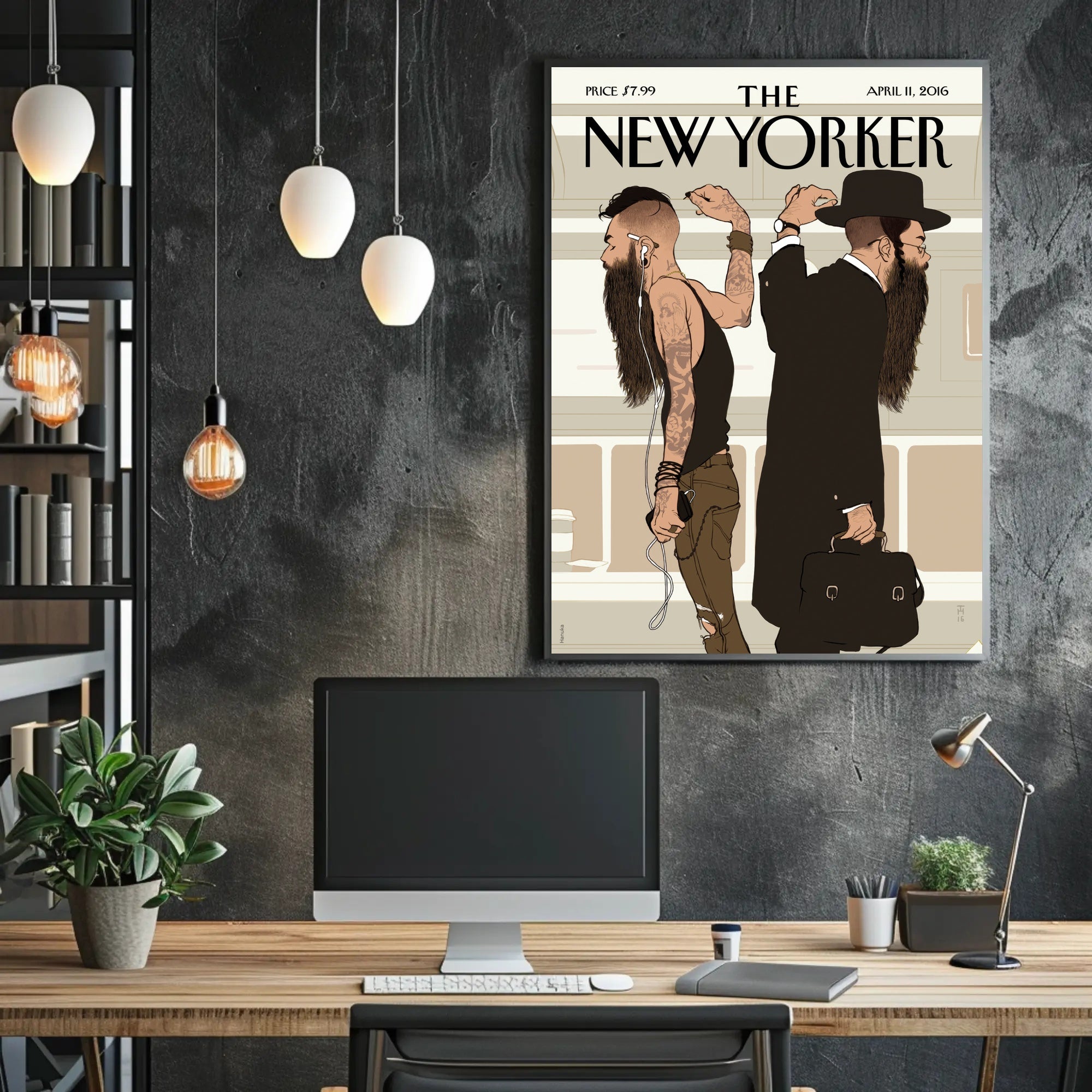 Contemporary and Traditional Style Fusion Artistic Poster PosterGoat